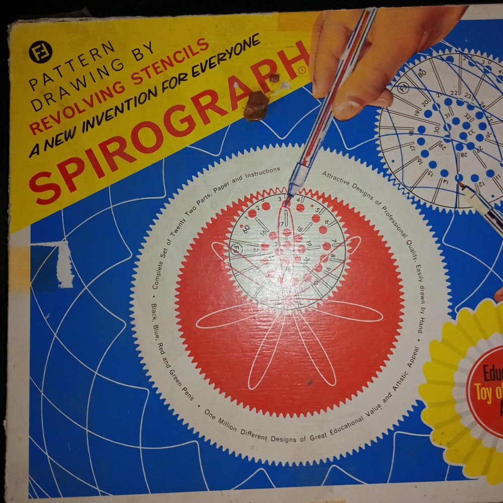 Caja de uno de los primeros Spirograph